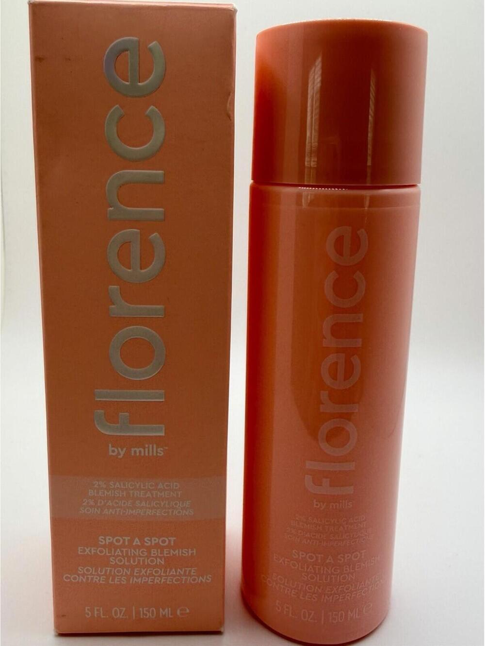 Florence by Mills Spot A Spot Exfoliating Blemish Solution, 5 fl oz / 150 ml NIB